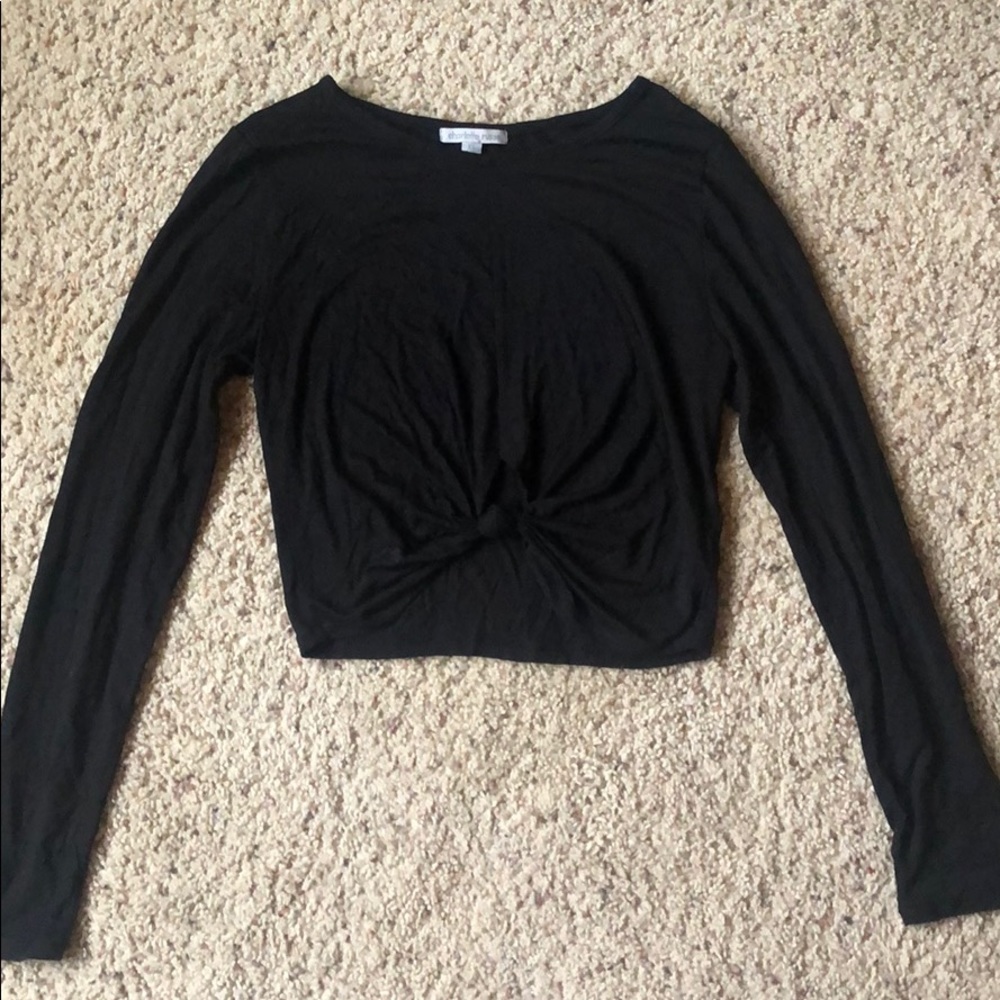 Twisted front crop top